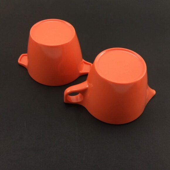 5 Piece MCM Coral Dorchester Dinnerware Cyanamid Canada Melmac Set Tray Vintage - Picture 6 of 16